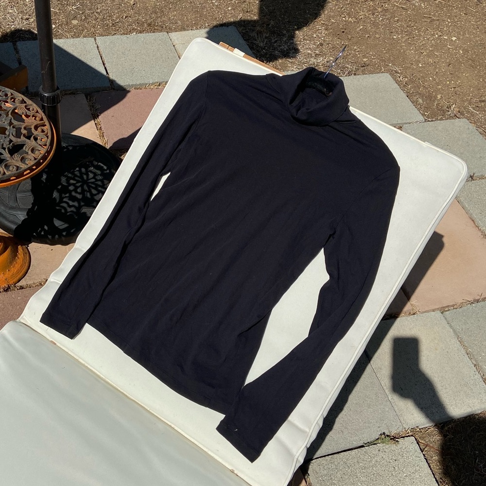 JCrew light weight black turtleneck